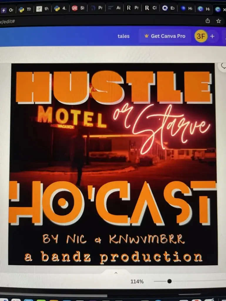 Ho'Cast Hustle or Starve cover, motel direction