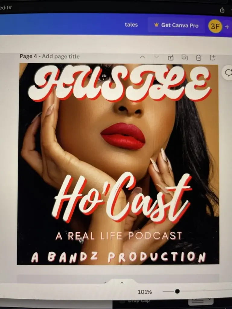 Ho'Cast cover direction, red lip