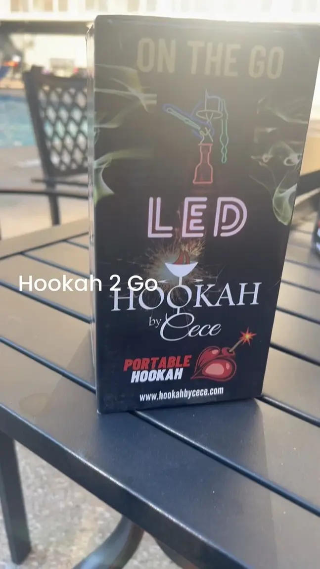 Hookah by Cece LED portable hookah retail box