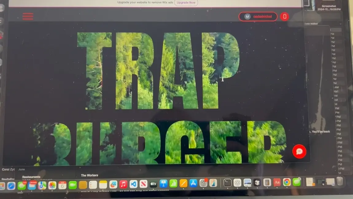 Trap Burger live website